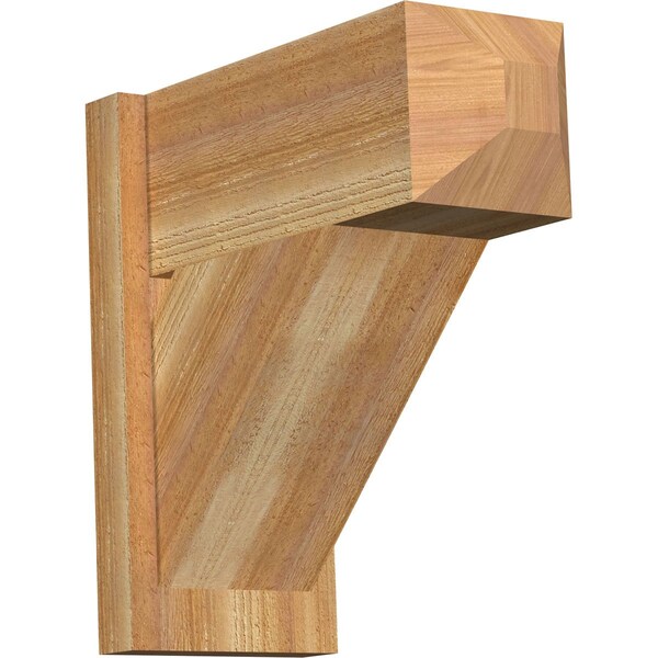 Ekena Millwork Traditional Rough Sawn Craftsman Outlooker, Western Red Cedar, 8"W x 18"D x 18"H OUT08X18X18TRA04RWR - main